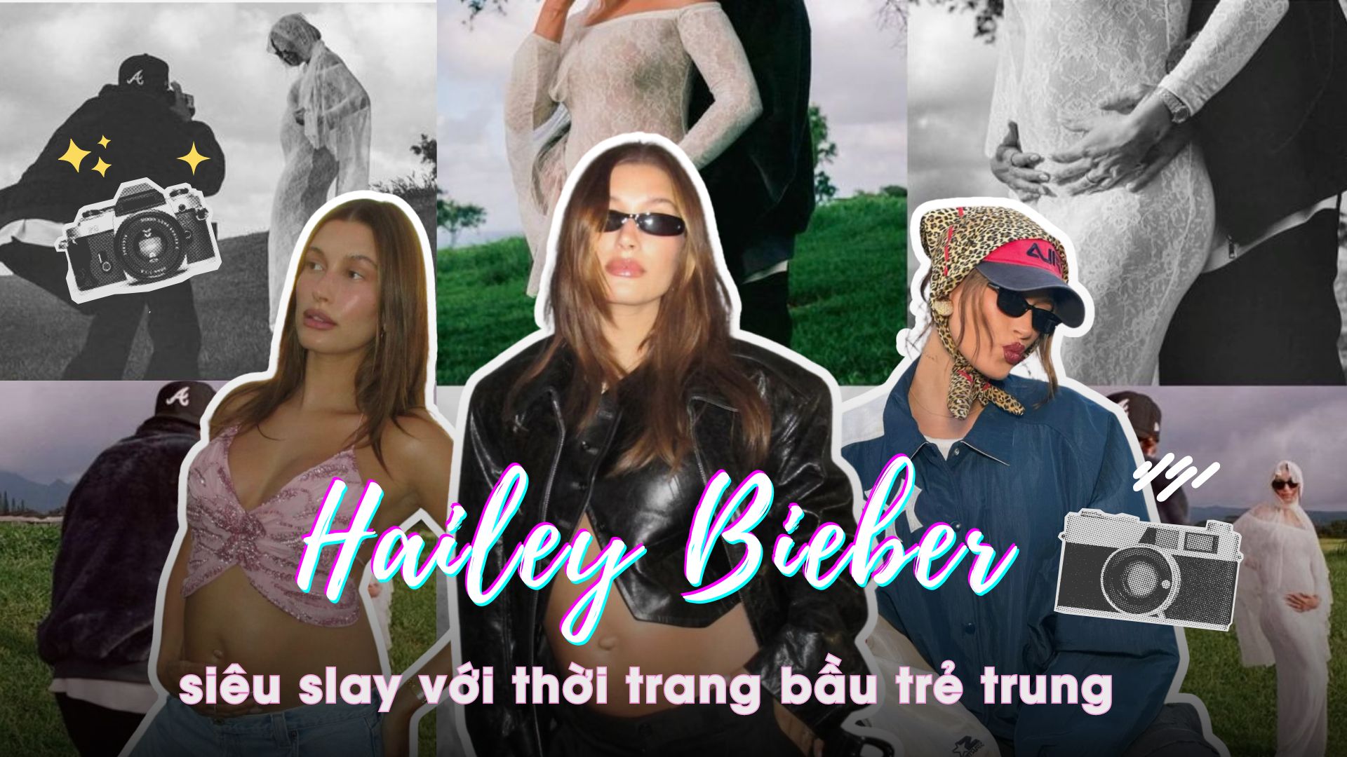 Hailey Bieber siêu slay với thời trang bầu trẻ trung